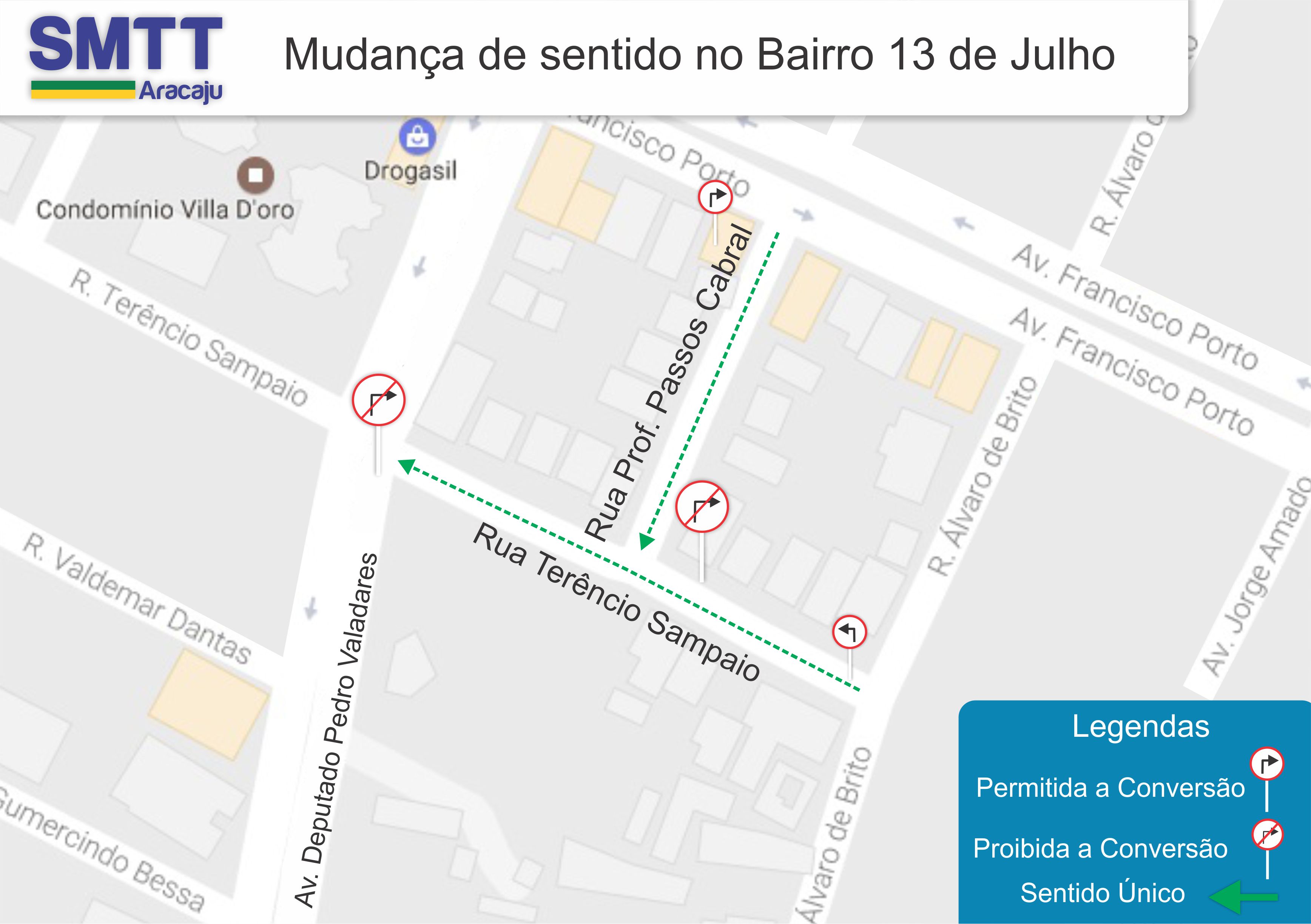 SMTT informa mudança de circulação no Bairro 13 de Julho - SMTT Aracaju